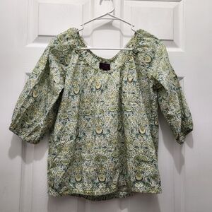 J. Crew Liberty London Lodden Paisley Peasant Blouse